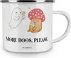 Mr. & Mrs. Panda Emaille Tasse Gespenst  Prost  - Weiß - Produktbild-Vorschau 3