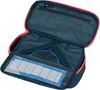 An open pencil case with compartments and stationery items. Anteprima dell’immagine prodotto
