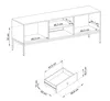 AX LIVING Meuble pour TV Domiti 154 cm Moderne en bleu Voir les images du produit 6