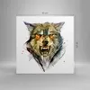 Bild auf Leinwand - Leinwandbild - Wolf Tier Wald - 50x50cm Produktbild-Vorschau 3