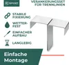 10er Set Tennislinien-Verankerungen – Edelstahl Produktbild-Vorschau 9