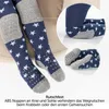 LaLoona Baby Krabbelstrumpfhose mit ABS Sohle - Sterne/Blau Produktbild-Vorschau 2