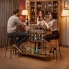 VEVOR Bar de salon en L avec rangements, comptoir à 3 Voir les images du produit 8