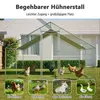 Hühnerstall Hühnerhaus Geflügelstall 3x4x2m Freilaufgehege Produktbild-Vorschau 16