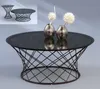 Couchtisch Noa in Schwarz - Glas, Metall | Ø 80 cm | Höhe Produktbild-Vorschau 4