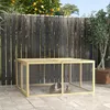 PawHut Kaninchenstall aus Holz, Klappbar Kleintierstall mit Produktbild-Vorschau 2
