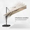 PURPLE LEAF Ampelschirm 300 x 300 cm Sonnenschirm mit LED Produktbild-Vorschau 4