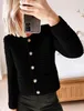 ASKSA Cardigan femme col rond boutonné Pull manches longues Voir les images du produit 3