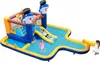 COSTWAY Hüpfburg mit Trocken-/Wasserrutsche, Bouncy Castle Produktbild-Vorschau 1