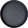 A top-down view of a black, circular candle plate. Produktbild-Vorschau
