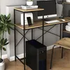 Schreibtisch Vicco Fyrk Eiche rustikal 120 x 40 cm, Model Produktbild-Vorschau 5