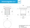 Bächlein Universal Ablaufgarnitur ohne Überlauf (Keramik) - Produktbild-Vorschau 6