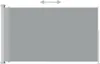 vidaXL Seitenmarkise Ausziehbar 180x300 cm Grau Produktbild-Vorschau 10