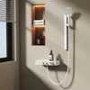 EMKE Système de douche avec thermostat divisé Blanc Hauteur Voir les images du produit 1