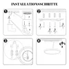 ZMH Deckenlampe LED Deckenleuchte Flach Schlafzimmerlampe Produktbild-Vorschau 9