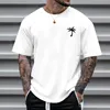 ASKSA T-shirt homme été oversize T-shirts col rond manches Voir les images du produit 2