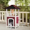 COSTWAY 2-stöckiges Katzenhaus mit Sprungplattformen, Produktbild-Vorschau 2