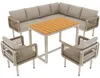 6-teiliges Gartenlounge-Set, Ecksofa mit 2 Sesseln & Tisch, Produktbild-Vorschau 11
