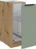 Mobile estraibile LUNARA - larghezza 30 cm, verde / rovere Anteprima dell’immagine prodotto 2