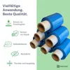6x Mini Stretchfolie 10 cm Rollen 23 my (blau) Produktbild-Vorschau 3