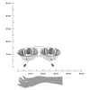 futterständer 1,1 Liter Edelstahl 35 x 17 cm silber Produktbild-Vorschau 8