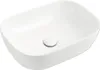 A white ceramic vessel sink with a drain. Náhled obrázku produktu