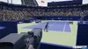 A virtual tennis match is being played on a court in a stadium, with spectators in the stands. Podgląd zdjęcia produktu
