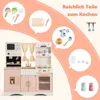 DREAMADE Kinderküche aus Holz mit 16 TLG. Spielzubehör, Produktbild-Vorschau 4