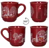 set de 6 tasses à vin chaud 0,2L rouge Paysage de Noël Voir les images du produit 4
