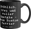 Mr. & Mrs. Panda Becher Spruch Boston Terrier Freude - Produktbild-Vorschau 1