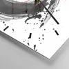 Wanduhr - Quadrat - Glasuhr - Abstraktion Rad Aquarell - Produktbild-Vorschau 5