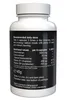 A white bottle of supplements with a black label showing nutritional information and usage instructions. Náhled obrázku produktu