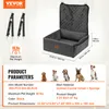 A product image showing a dog car seat with dimensions and specifications. Náhled obrázku produktu