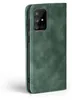 A green flip cover phone case is shown from the side. Produktbild-Vorschau