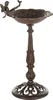 BELIANI Vogeltränke Braun Metall 53 cm Hoch Blumenform Produktbild-Vorschau 8