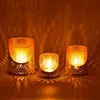 3er Set Boho Deko Windlicht Teelichthalter Yulet Weiss Produktbild-Vorschau 3