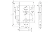 Panik-Einsteckschloss 1201 Fkt.D rd 24/65/72/9mm DIN R Produktbild-Vorschau 5