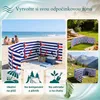 Lantigo Plážová zástěna červeno-modrá kotva 10m | Větrolam Náhled obrázku produktu 5