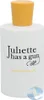 A white bottle of perfume with a yellow cap and black text. Voir les images du produit