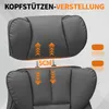 HOFFREE Ergonomická kožená kancelářská židle, vysoká otočná Náhled obrázku produktu 5