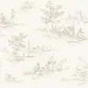ESTAhome Tapete Toile de Jouy Crême-Weiß 50 x 900 cm Produktbild-Vorschau 8