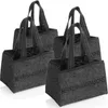 com-four® 4x Flaschentasche - Filztasche mit Henkeln für Produktbild-Vorschau 1