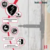 KOTARBAU® 2 pezzi cerniere a T nere L: 250 mm cerniere a Anteprima dell’immagine prodotto 5