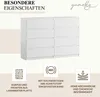 YUMEBLY Kommode mit 8 Schubladen | 140x97x40 cm | Große Produktbild-Vorschau 4