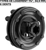 Wiltec Embrayage de Cardan - 6 Dents / 1 3/8" (34,9 mm) / Voir les images du produit 3
