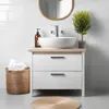 Klebefolie Möbel 45x25 cm - Weiß Satin - Selbstklebende Produktbild-Vorschau 3