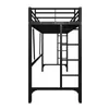 Łóżko piętrowe 90x200 cm z 2 schodkami, metalowe łóżko Podgląd zdjęcia produktu 9