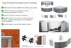 ECOLAM Baignoire d'angle IRMA 140 x 140cm + support Voir les images du produit 6