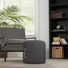 HOMCOM Tabouret, repose-pieds, tabouret rembourré rond, Voir les images du produit 7