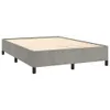 vidaXL Cadre de lit sans matelas gris clair 140x200 cm Voir les images du produit 3